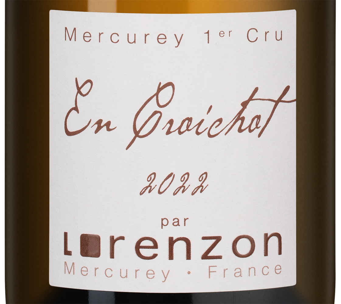 Вино Mercurey Premier Cru Les Croichots, Bruno Lorenzon, 2022, (154615), Франция, Бургундия, белое, сухое, 0.75 л, Меркюре Премье Крю Ле Круашо, цена 22490 рублей