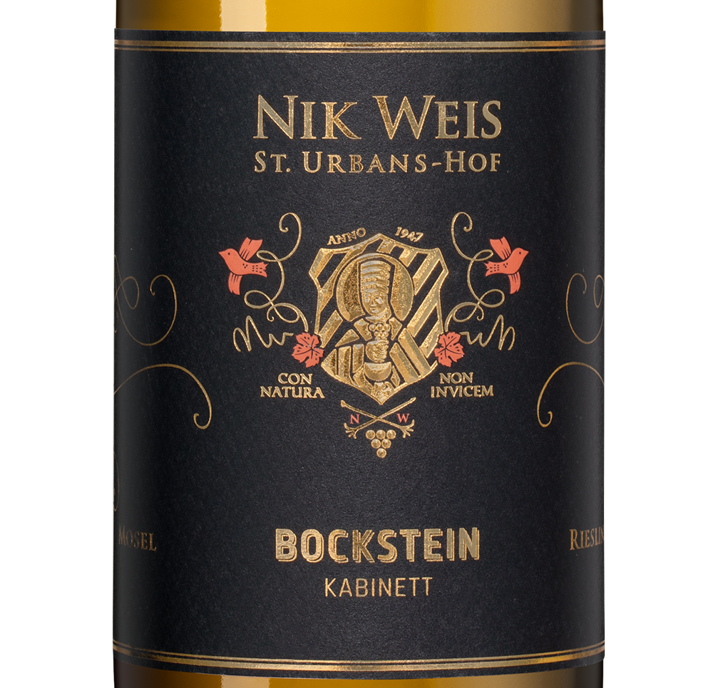Вино Bockstein Kabinett, Nik Weis St. Urbans-Hof, 2022, (143586), Германия, Мозель, белое, сладкое, 0.75 л, Рислинг Бокштайн Кабинетт, цена 4868 рублей