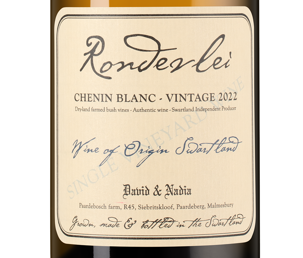 Вино Rondevlei, David & Nadia, 2022, (146976), Южная Африка, Свортленд, белое, сухое, 0.75 л, Рондевлей, цена 19990 рублей