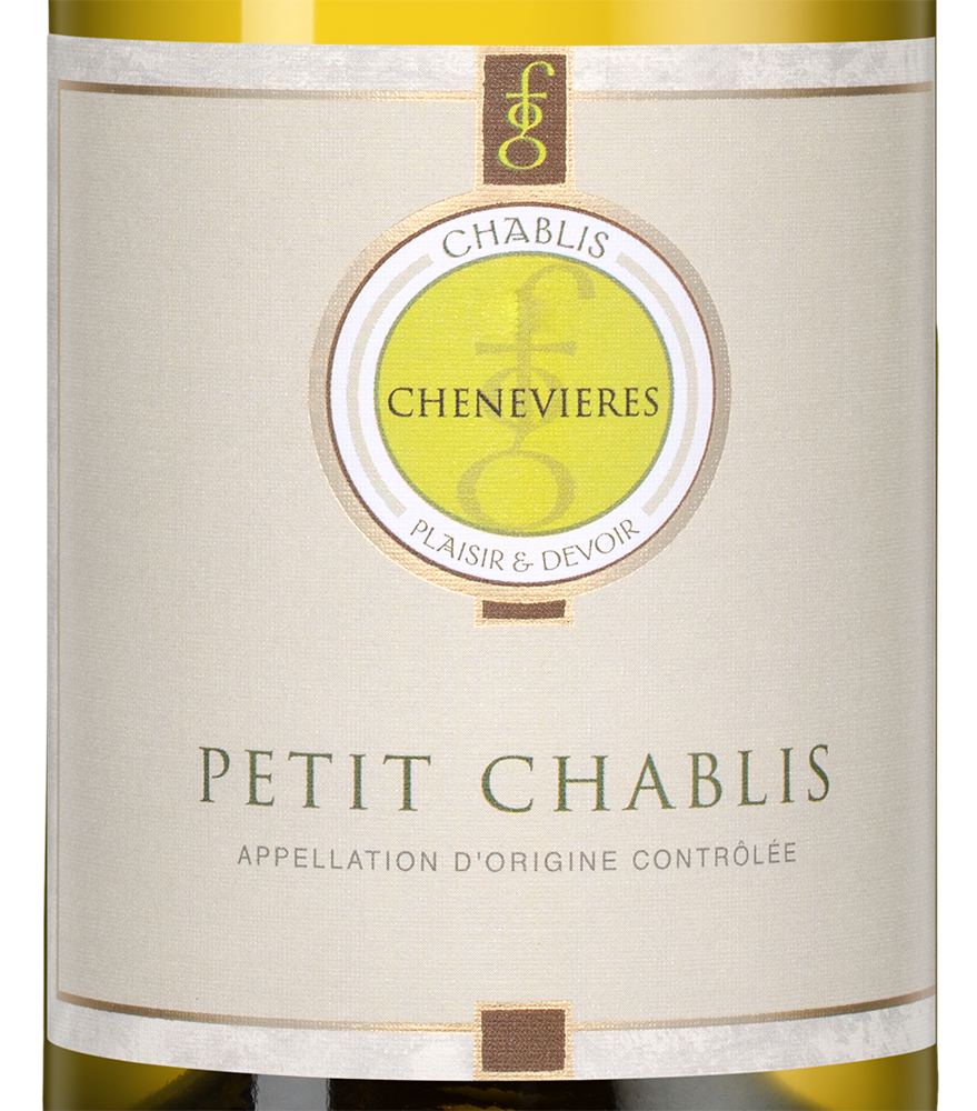 Вино Petit Chablis, Domaine des Chenevieres, 2022, (144044), Франция, Бургундия, белое, сухое, 0.75 л, Пти Шабли, цена 5990 рублей