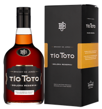 Бренди Tio Toto Solera Reserva в подарочной упаковке, (147781), gift box в подарочной упаковке, 36%, Испания, 0.7 л, Тио Тото Солера Резерва цена 3690 рублей