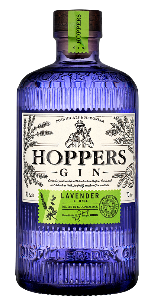 Джин Hoppers Lavender & Thyme, (147524), Россия, 0.7 л, Хопперс Лаванда и Чабрец, цена 990 рублей