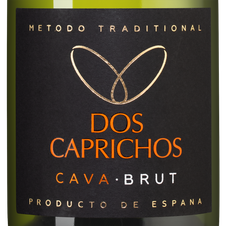 Игристое вино Cava Dos Caprichos, (124569), белое брют, 0.75 л, Кава Дос Капричос цена 1390 рублей