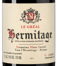 Вино Hermitage Le Greal, (142213), красное сухое, 2020 г., 0.75 л, Эрмитаж Ле Греаль цена 57490 рублей