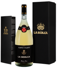 Вино Gavi dei Gavi (Etichetta Nera) в подарочной упаковке, (137107), gift box в подарочной упаковке, белое сухое, 2021 г., 1.5 л, Гави дей Гави (Черная Этикетка) цена 14990 рублей