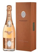 Шампанское Cristal Rose Brut, (136993), gift box в подарочной упаковке, розовое брют, 2013 г., 0.75 л, Кристаль Розе Брют цена 129990 рублей