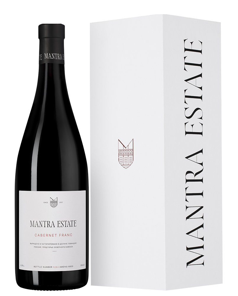 Вино Mantra Каберне Фран в подарочной упаковке, Mantra Estate, 2023, (159692), Россия, Кубань, красное, сухое, 0.75 л, Каберне Фран, цена 5590 рублей