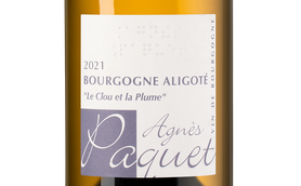 Белое бургундское вино Bourgogne Aligote Le Clou et la Plume