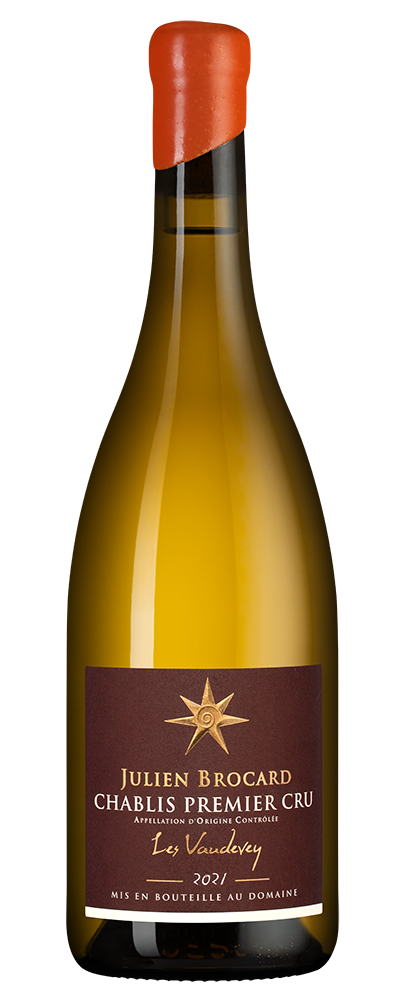Вино Chablis Premier Cru Vaudevey, Julien Brocard, 2021, (143195), Франция, Бургундия, белое, сухое, 0.75 л, Шабли Премье Крю Водеве, цена 11990 рублей