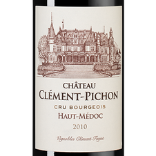 Вино Chateau Clement-Pichon, (143442), красное сухое, 2010 г., 0.375 л, Шато Клеман-Пишон цена 3490 рублей
