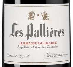 Вино Gigondas Les Pallieres Terrasse du Diable, (138989), красное сухое, 2019 г., 0.75 л, Жигондас Ле Пальер Террас дю Диабль цена 8990 рублей