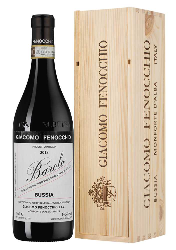 Вино Barolo Bussia в подарочной упаковке, Giacomo Fenocchio, 2019, (144652), Италия, Пьемонт, красное, сухое, 0.75 л, Бароло Буссия, цена 21490 рублей