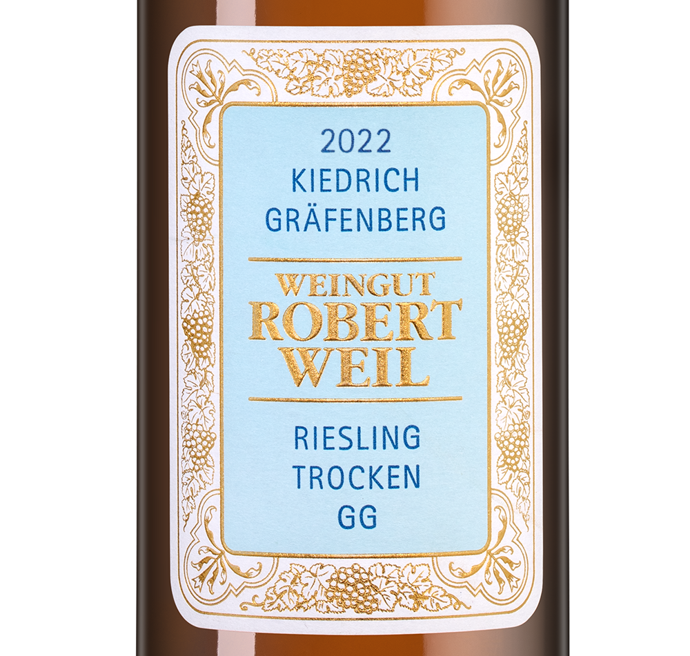 Вино Kiedrich Grafenberg Riesling Trocken, Robert Weil, 2022, (152146), Германия, Рейнгау, белое, полусухое, 0.75 л, Рислинг Кидрих Грефенберг Трокен, цена 18990 рублей