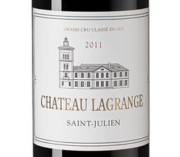 Вино Chateau Lagrange, (133061), красное сухое, 2011 г., 0.75 л, Шато Лагранж цена 14490 рублей
