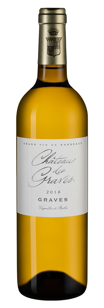 Вино Chateau des Graves Blanc (Graves), Vignobles Butler, 2018, (115344), Франция, Бордо, белое, сухое, 0.75 л, Шато де Грав Блан, цена 4790 рублей