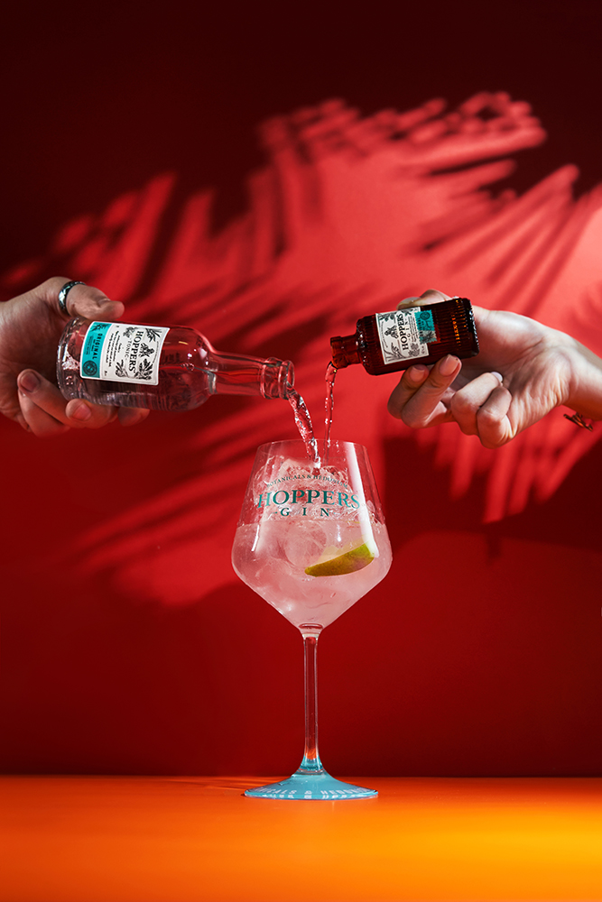 Джин Hoppers Original Dry, 0.05л, (154425), Россия, 0.05 л, Хопперс Ориджинал Драй, цена 290 рублей