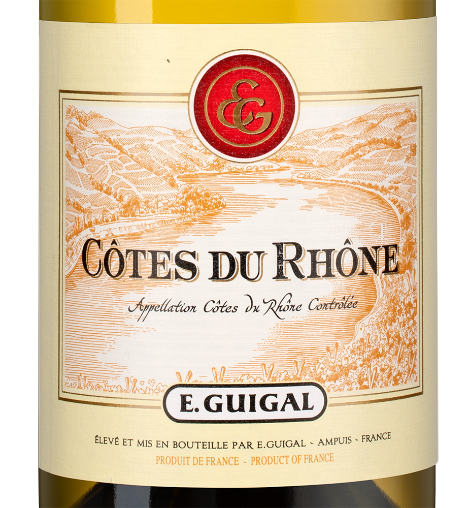 Вино Cotes du Rhone Blanc, Guigal, 2024, (156128), Франция, Долина Роны, белое, сухое, 0.75 л, Кот дю Рон Блан, цена 2768 рублей