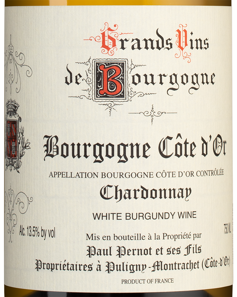 Вино Bourgogne, Domaine Paul Pernot & Fils, 2018, (124872), Франция, Бургундия, белое, сухое, 0.75 л, Бургонь, цена 9490 рублей