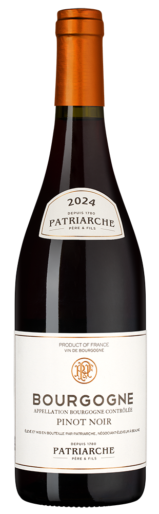Вино Bourgogne Pinot Noir, Patriarche, 2024, (157993), Франция, Бургундия, красное, сухое, 0.75 л, Бургонь Пино Нуар, цена 5990 рублей