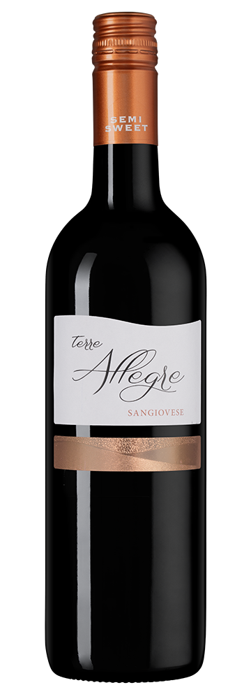 Вино Terre Allegre Sangiovese, Cielo, (158243), Италия, Апулия, красное, полусладкое, 0.75 л, Терре Аллегре Санджовезе, цена 1590 рублей