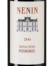 Вино Chateau Nenin, (104029), красное сухое, 2004 г., 0.75 л, Шато Ненен цена 12690 рублей
