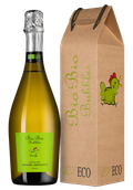 Шипучее шампанское Гарганега Bio Bio Bubbles Extra Dry в подарочной упаковке