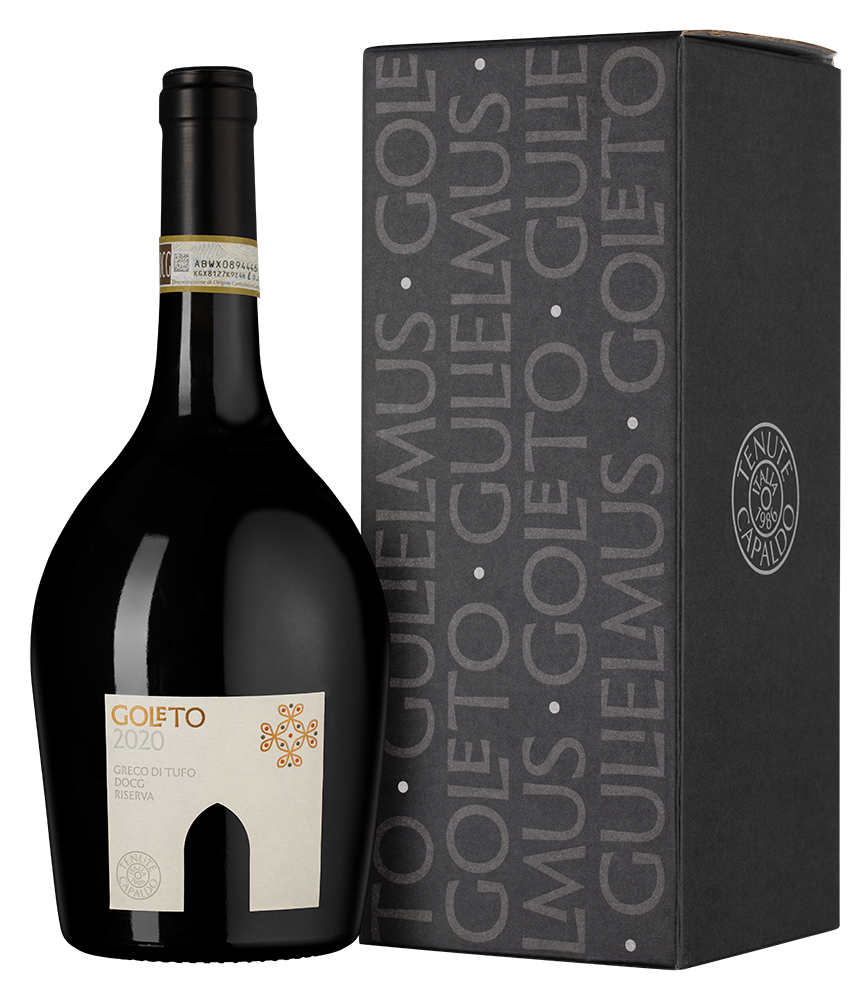 Вино Goleto Greco di Tufo Riserva в подарочной упаковке, Tenute Capaldo, 2020, (118504), Италия, Кампания, белое, сухое, 0.75 л, Голето Греко ди Туфо Ризерва, цена 16490 рублей