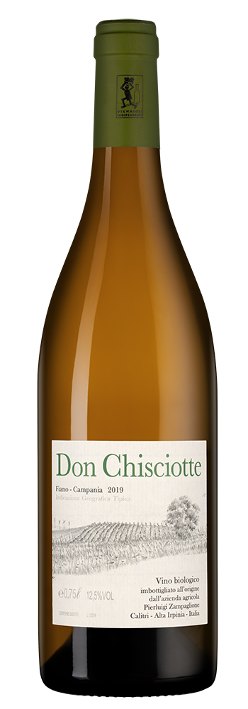 Вино Fiano Don Chisciotte, Pierluigi Zampaglione, 2019, (124910), Италия, Кампания, белое, полусухое, 0.75 л, Фиано Дон Кишотте, цена 7290 рублей