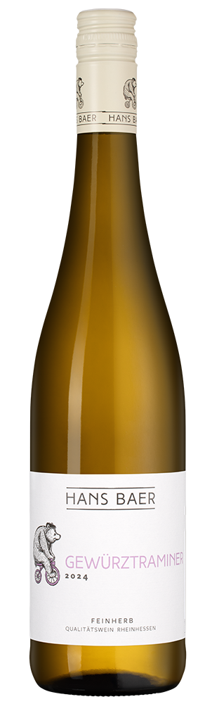 Вино Hans Baer Gewurztraminer, Weinkellerei Hechtsheim, 2024, (158887), Германия, Рейнгессен, белое, полусладкое, 0.75 л, Ханс Баер Гевюрцтраминер, цена 1294 рублей