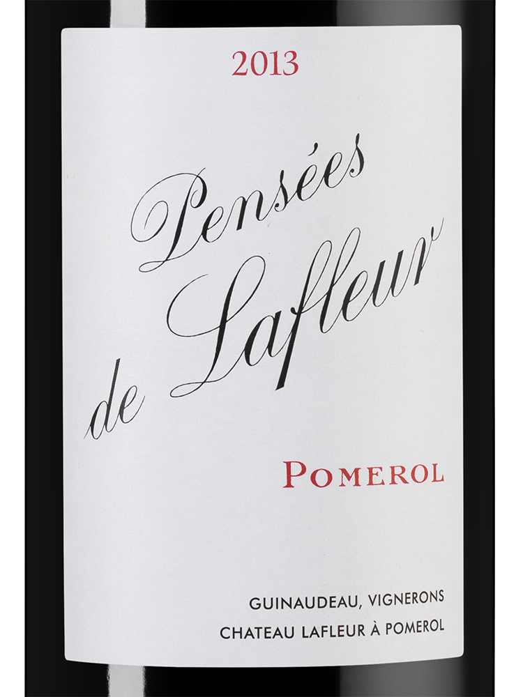 Вино Pensees de Lafleur (Pomerol), Chateau Lafleur, 2013, (93918), Франция, Бордо, красное, сухое, 0.75 л, Пансе де Лафлер, цена 32490 рублей