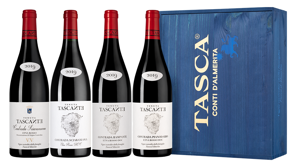 Вино в подарочном наборе Etna, Tasca d'Almerita, (151384), Италия, Сицилия, 0.75 л, Набор вин: Волканик Контрада Этны, цена 72490 рублей