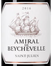 Вино Amiral de Beychevelle (Saint-Julien), (138865), красное сухое, 2016 г., 0.75 л, Амираль де Бешвель цена 11990 рублей