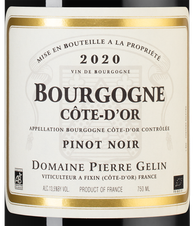 Вино Bourgogne Pinot Noir, (131637), красное сухое, 2020 г., 0.75 л, Бургонь Пино Нуар цена 6490 рублей
