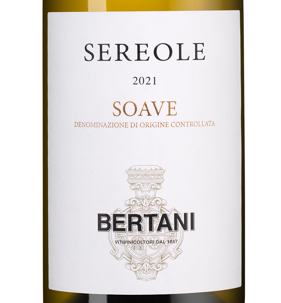 Вино Soave Sereole, Bertani, 2021, (135939), Италия, Венето, белое, сухое, 0.75 л, Соаве Сереоле, цена 3990 рублей