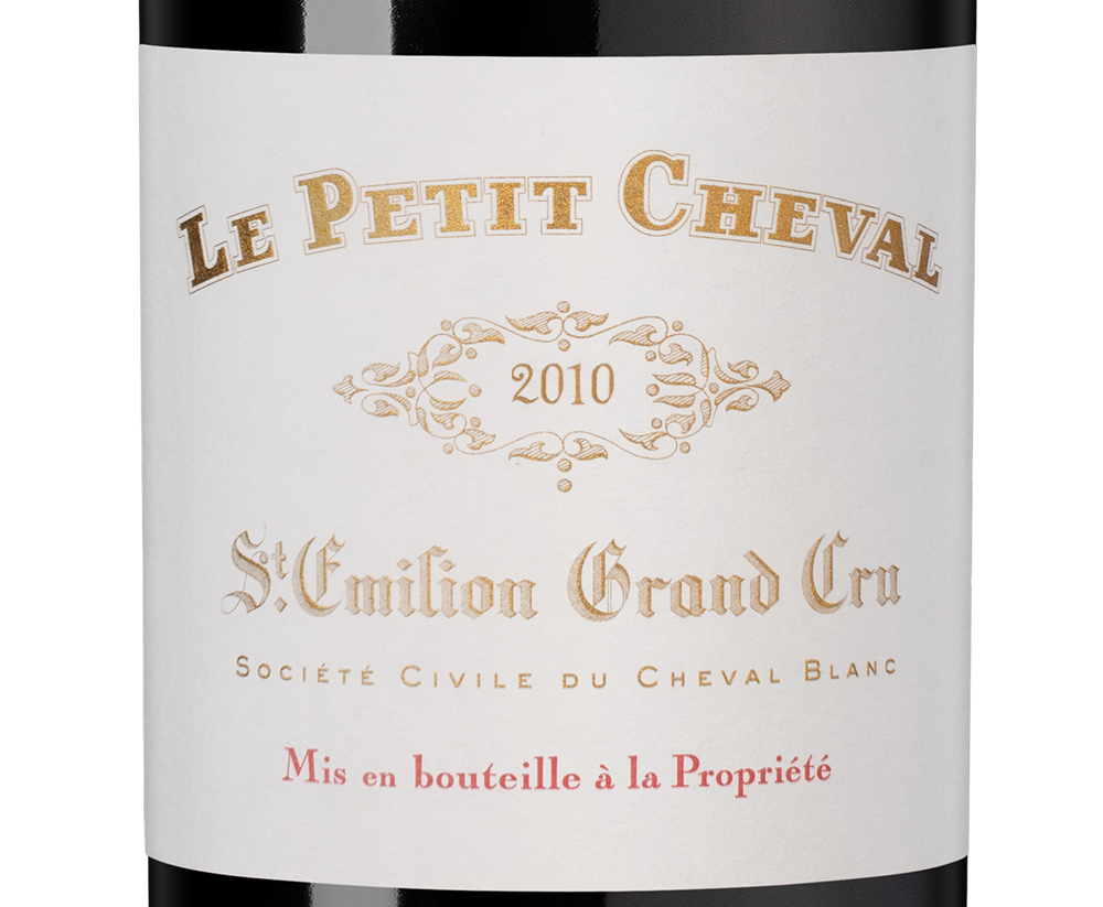 Вино Le Petit Cheval (Saint-Emilion Grand Cru), Chateau Cheval Blanc, 2010, (150905), Франция, Бордо, красное, сухое, 0.75 л, Ле Пти Шеваль, цена 99990 рублей