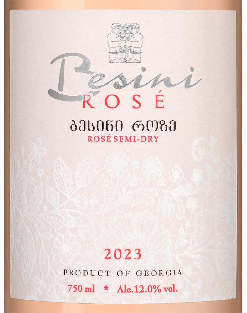 Вино Besini Rose, 2023, (150932), Грузия, Кахетия, розовое, полусухое, 0.75 л, Бесини Розе, цена 1490 рублей