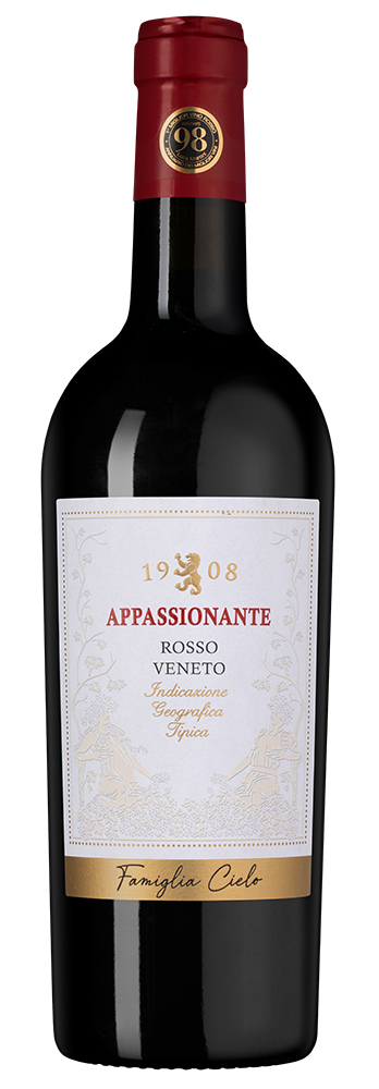 Вино Appassionante Rosso, Cielo, 2022, (158228), Италия, Венето, красное, полусухое, 0.75 л, Апасионанте Россо, цена 2190 рублей