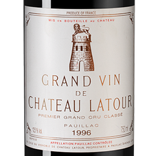 Вино Chateau Latour, (100745), красное сухое, 1996 г., 0.75 л, Шато Латур цена 256490 рублей