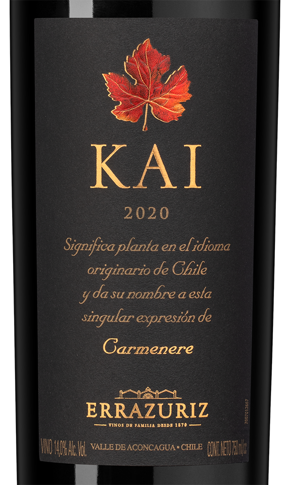 Вино KAI, Errazuriz, 2020, (149414), Чили, Аконкагуа, красное, сухое, 0.75 л, КАЙ, цена 22490 рублей