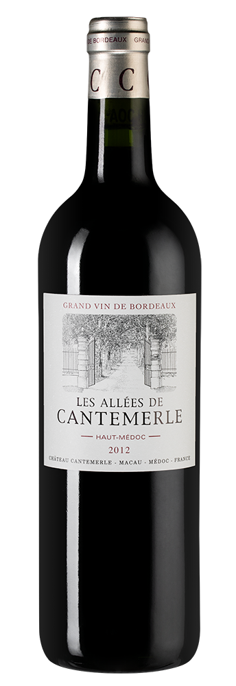 Вино Les Allees de Cantemerle (Haut-Medoc), Chateau Cantemerle, 2012, (150768), Франция, Бордо, красное, сухое, 0.75 л, Лез Алле де Кантмерль, цена 5690 рублей
