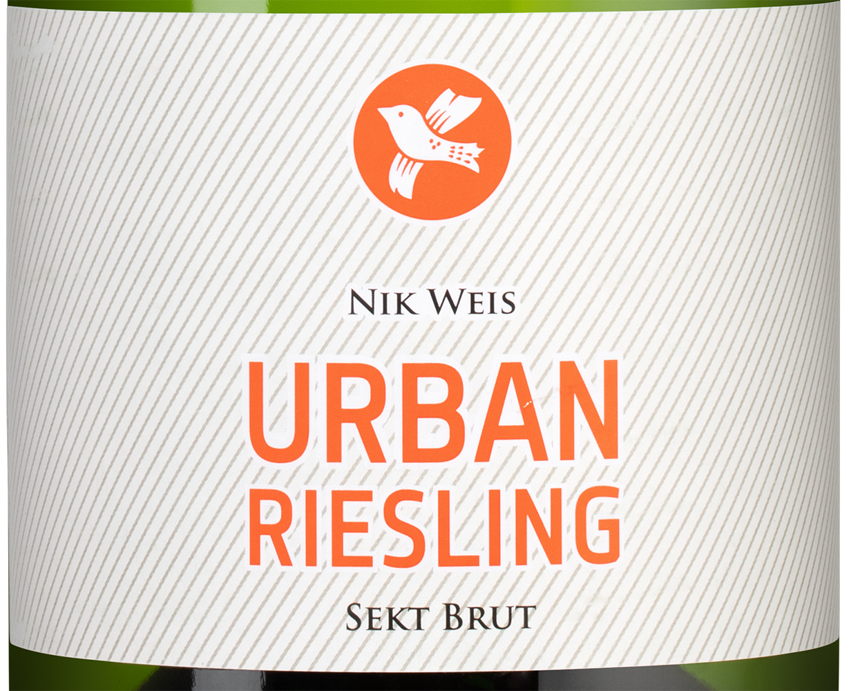 Игристое вино Urban Riesling Sekt в подарочной упаковке, Nik Weis St. Urbans-Hof, (148814), Германия, белое, брют, 0.75 л, Урбан Рислинг Зект, цена 2990 рублей