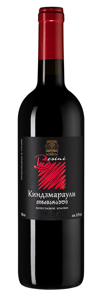 Вино Kindzmarauli, Besini, 2023, (146427), Грузия, Кахетия, красное, полусладкое, 0.75 л, Киндзмараули, цена 1840 рублей