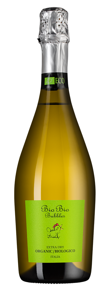 Игристое вино Bio Bio Bubbles Extra Dry, Cielo, (138415), Италия, белое, брют, 0.75 л, Био Био Бабблс Экстра Драй, цена 1418 рублей