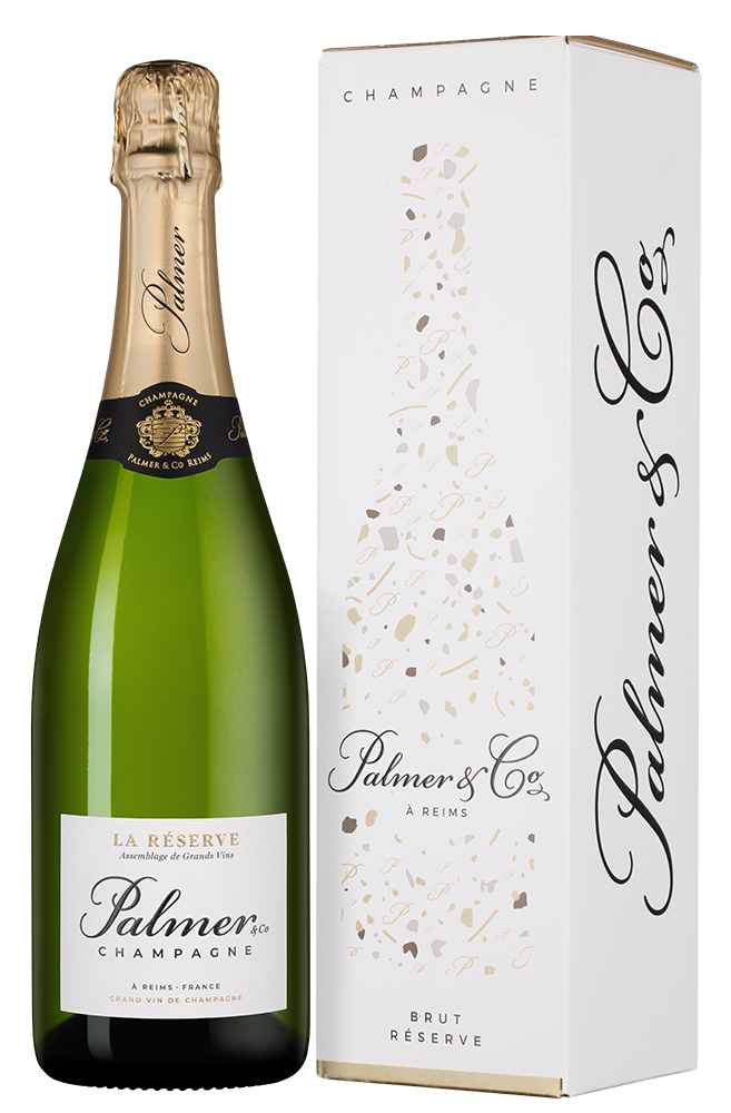 Шампанское Brut Reserve в подарочной упаковке, Palmer & Co, (157951), Франция, Шампань, белое, брют, 0.75 л, Брют Резерв, цена 14990 рублей