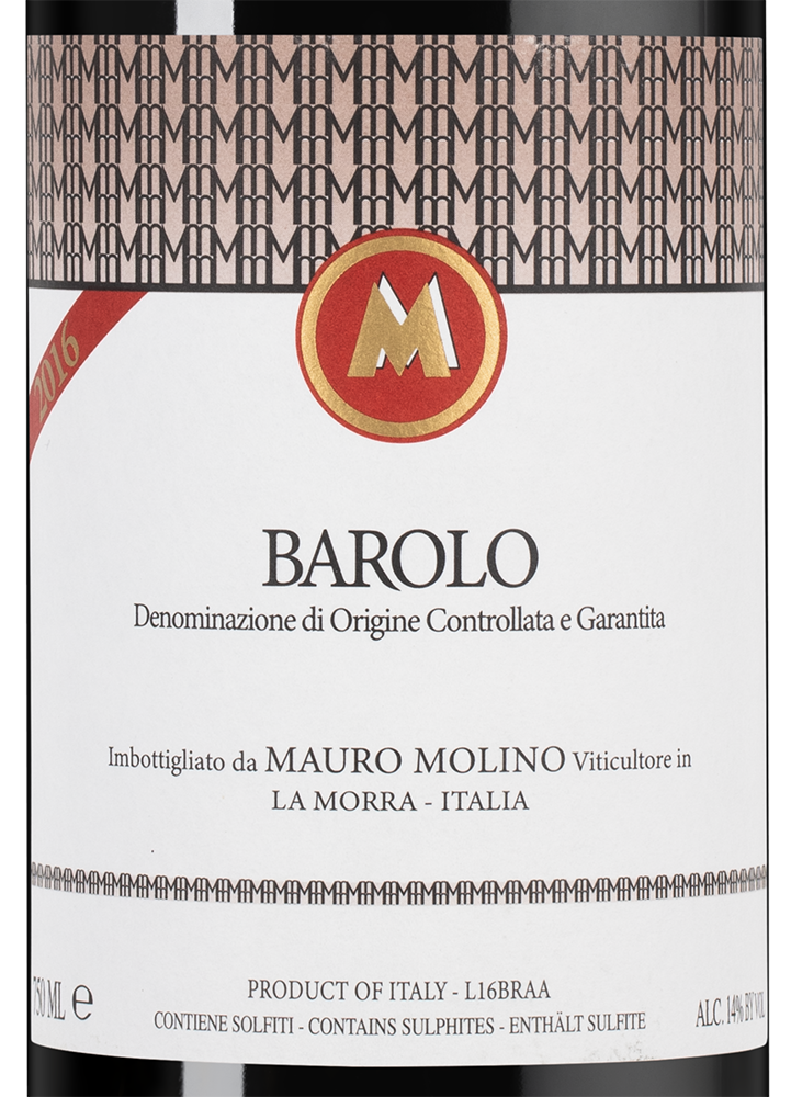 Вино Barolo в подарочной упаковке, Mauro Molino, 2016, (140989), Италия, Пьемонт, красное, сухое, 0.75 л, Бароло, цена 84990 рублей