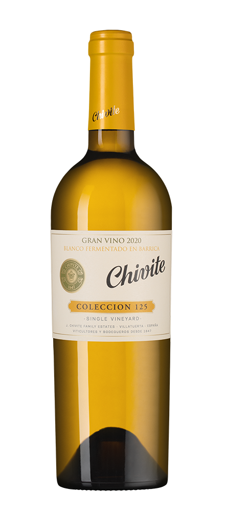 Вино Coleccion 125 Blanco, Bodegas Chivite, 2020, (143995), Испания, Наварра, белое, сухое, 0.75 л, Колексьон 125 Бланко, цена 11490 рублей