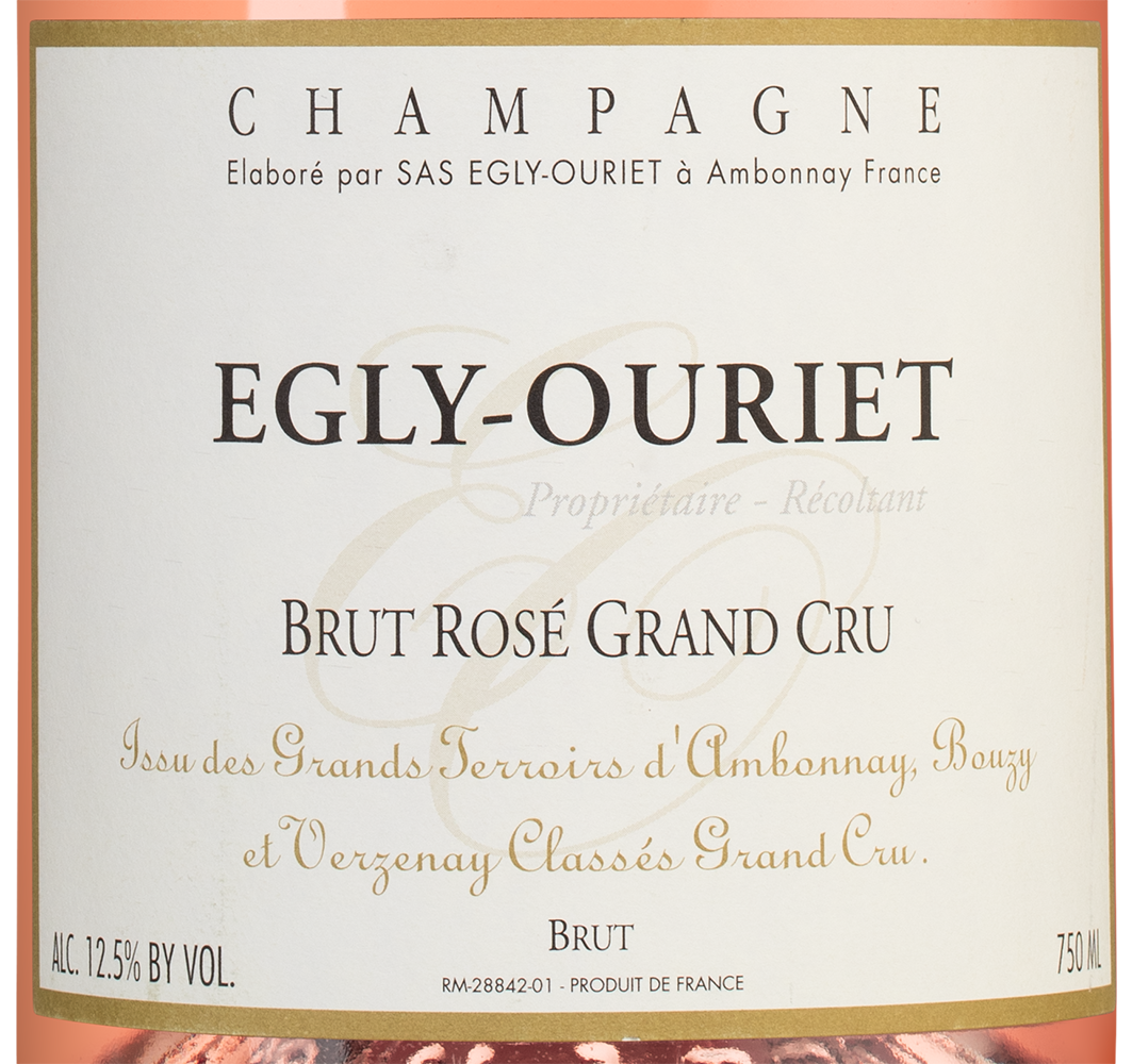 Шампанское Brut Rose Grand Cru, Egly-Ouriet, (134549), Франция, Шампань, розовое, экстра брют, 0.75 л, Брют Розе Гран Крю, цена 34990 рублей