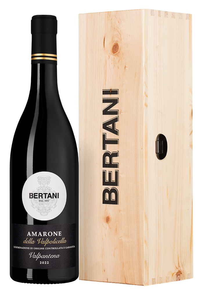 Вино Amarone della Valpolicella Valpantena в подарочной упаковке, Bertani, 2022, (156813), Италия, Венето, красное, полусухое, 0.75 л, Амароне делла Вальполичелла Вальпантена, цена 14990 рублей