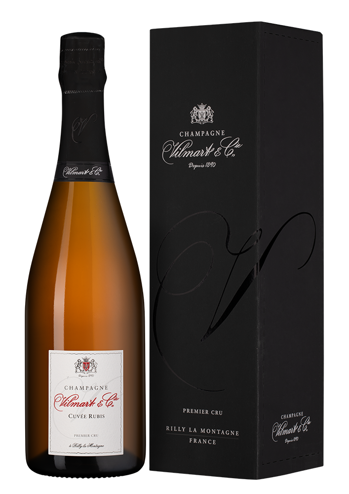 Шампанское Cuvee Rubis в подарочной упаковке, Vilmart & Cie, (158221), Франция, Шампань, розовое, брют, 0.75 л, Кюве Руби, цена 22490 рублей
