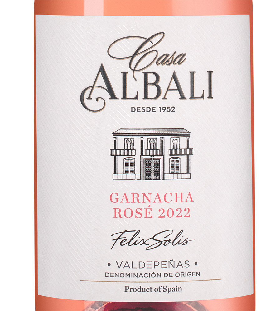 Вино Casa Albali Garnacha Rose, Felix Solis, 2022, (142314), Испания, Кастилия Ла Манча, розовое, полусухое, 0.75 л, Каса Албали Гарнача Розе, цена 1490 рублей